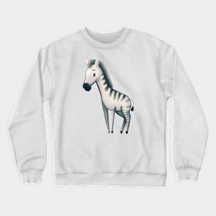 Cute Zebra Drawing Crewneck Sweatshirt